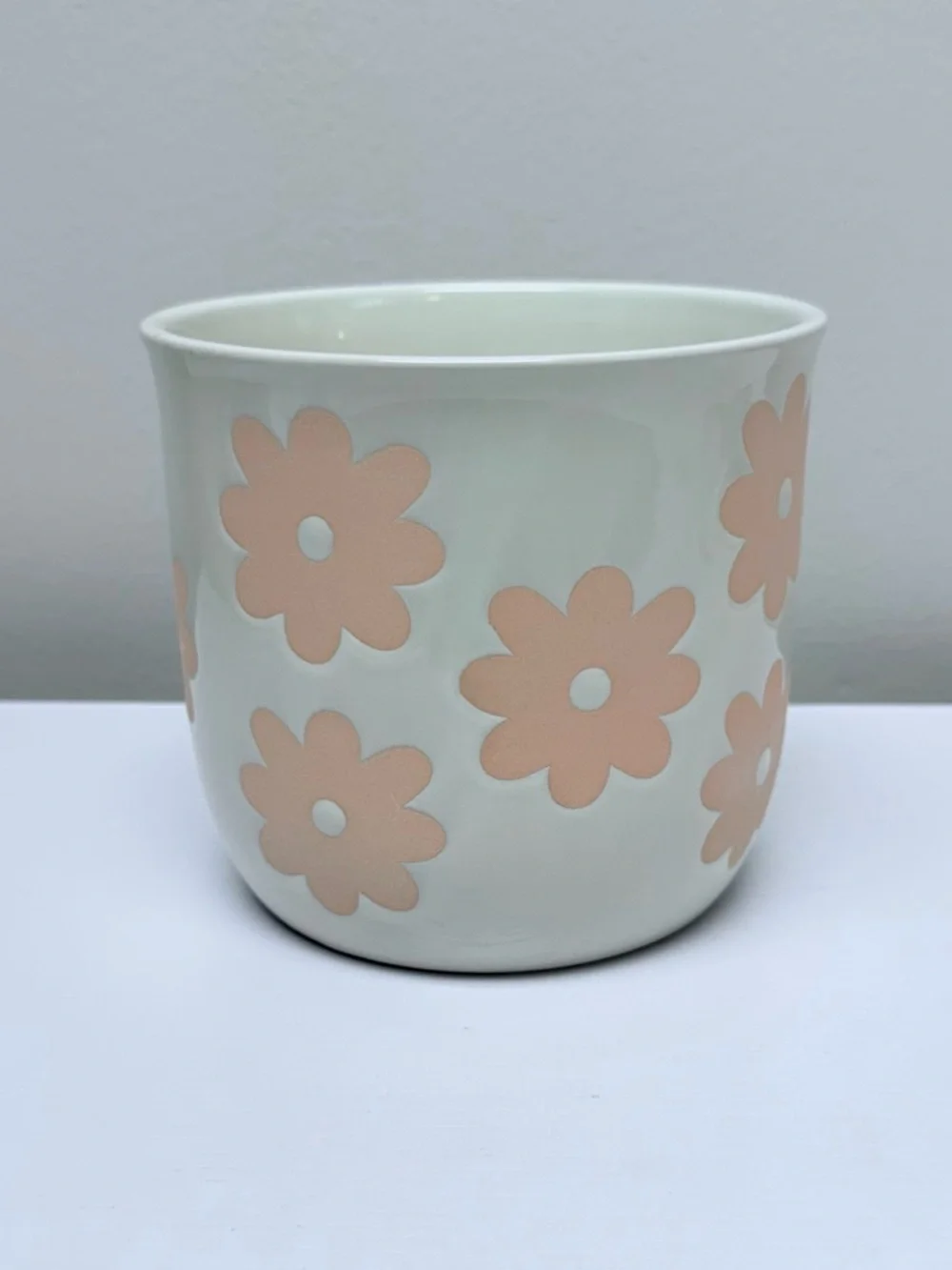 Spring Floral Ceramic Planter with Daisy Pattern by Target Bullseye’s Playground